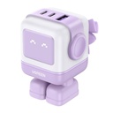 Cargador Ugreen CD361 65W 2 Puertos USB-C y 1 Puerto USB-A Carga Rapida 35314 - Morado