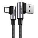 Cable USB-A Angulo Recto a USB-C Angulo Recto Ugreen US176 2M 20857 - Gris