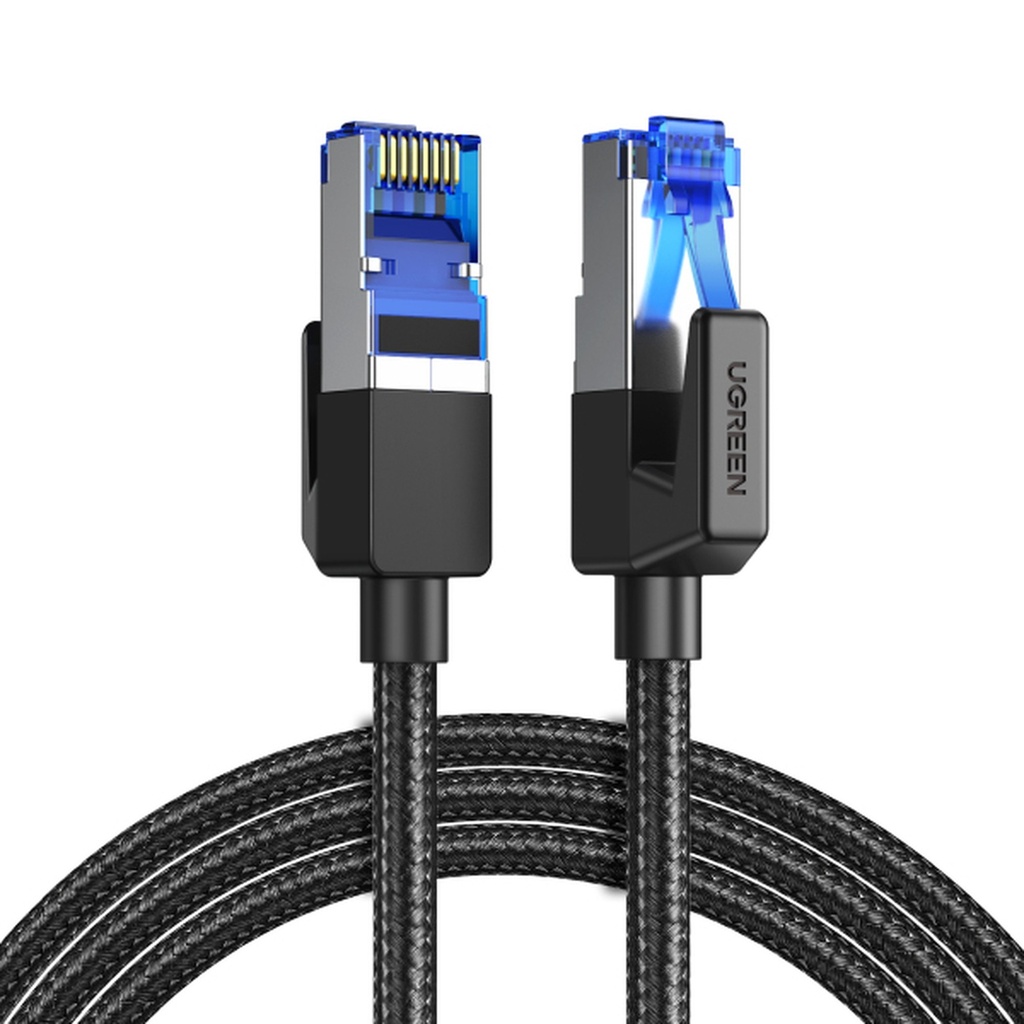 [AC3113] Cable CAT8 Ugreen NW153 40GBPS 2M 80431 - Negro