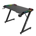 Escritorio Gaming Aerocool GD3 RGB Acero con Posavasos y Soporte para Headset Tegd-4033011.11 - Negro