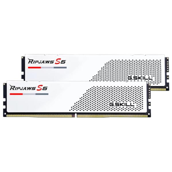 [AM8078] Memoria RAM Pc 32gb(2x16gb) G.skill Ripjaws S5 DDR5 5600MHZ CL28 1.35v F5-5600J2834F16GX2-RS5W - Blanco