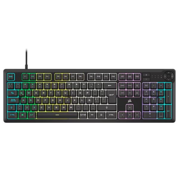 [PF7068] Teclado Gaming RGB Corsair K55 Core Membrana Alámbrico Español CH-9226C65-SP - Negro