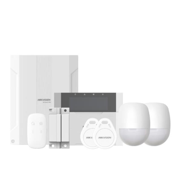 [SG1005] Kit de Alarma Cableada Hikvision Ds-pha64-kit-wb(b)(o-std) (e) Ax Hybrid PRO Kit 314300673 - Blanco