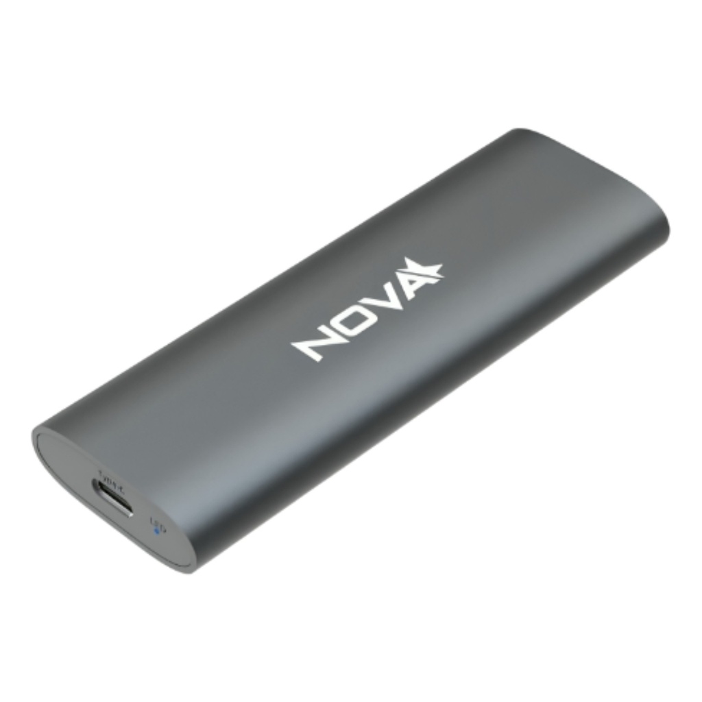 [AM5010] Encapsulador USB 3.2 GEN2 Tipo C Nova AEK02041001C M.2 Nvme (2230/2242/2260/2280) 5V - Gris Oscuro