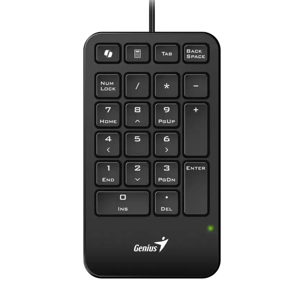 [PF7071] Teclado Genius Numpad 125 Membrana Alambrico USB-C 31300019401 - Negro