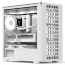 Case RGB Aerocool D302A-G-WT-V1 Mini Tower Ventiladores 4 de 120MM con Vidrio Lateral y Malla Frontal Accs-ds04043.21 - Blanco
