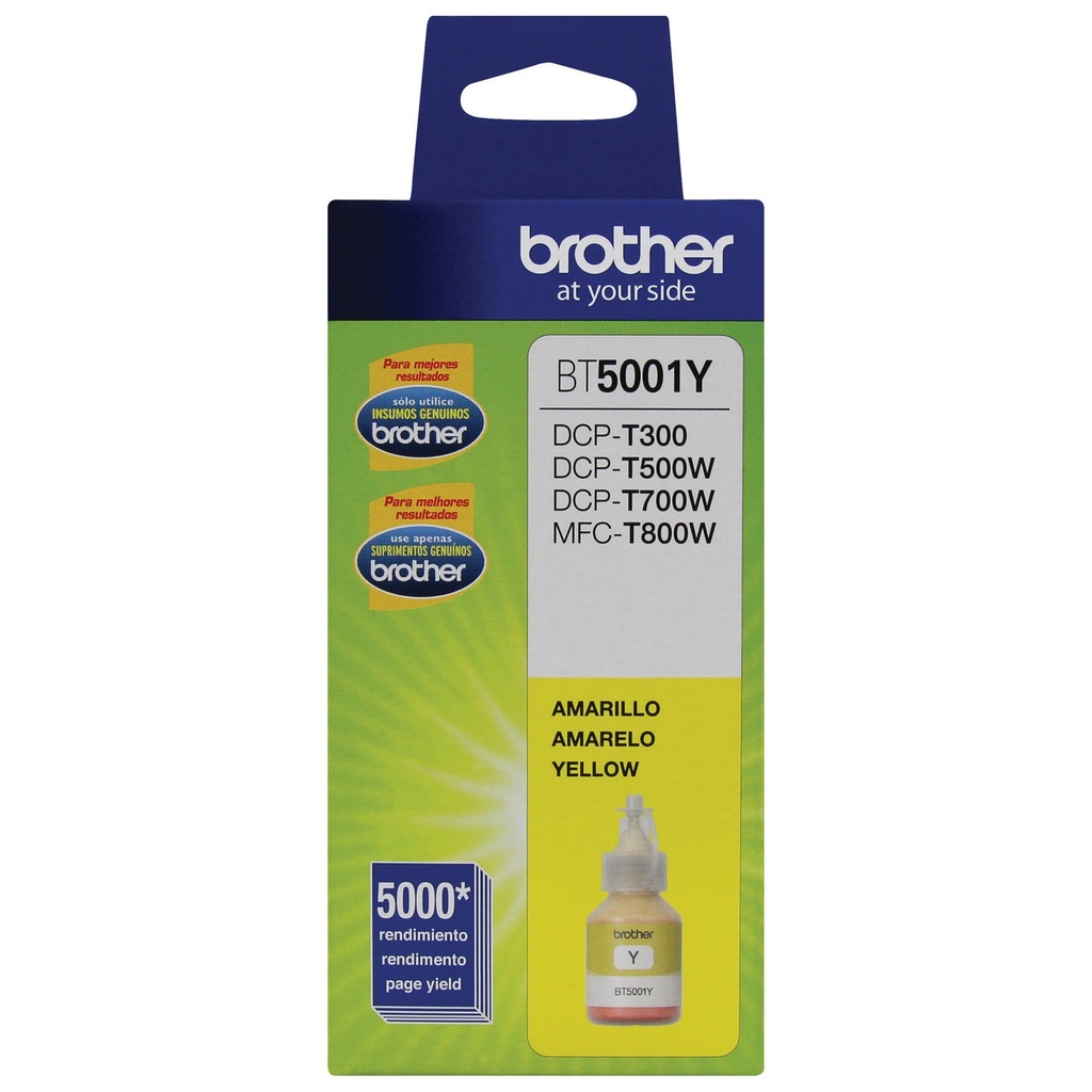 [IM1017] Botella De Tinta Brother BT5001Y Yellow