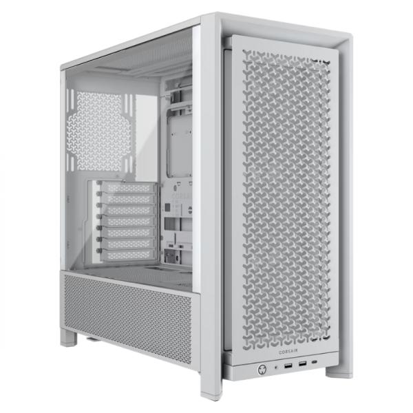 [CP3162] Case Corsair Frame 4000D Rs Mid Tower Ventiladores 3 de 120MM con Vidrio Lateral y Malla Frontal CC-9011313-WW - Blanco