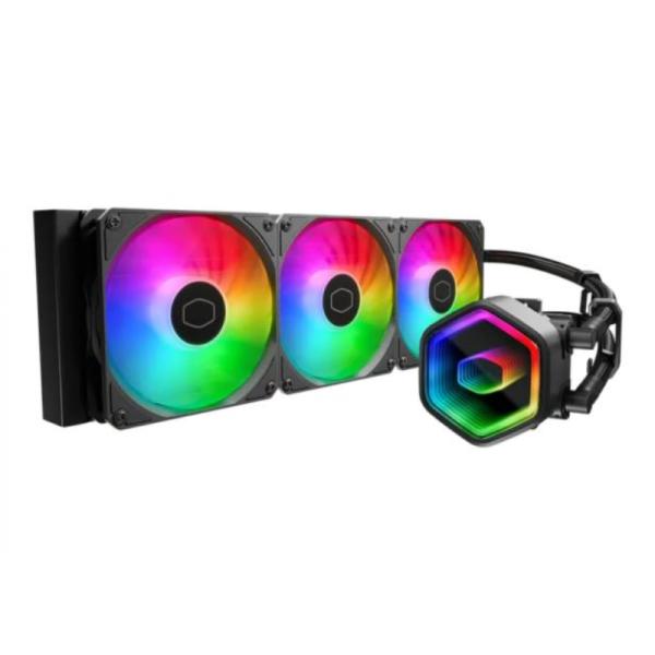 [CP4067] Enfriamiento Liquido RGB Cooler Master Masterliquid 360 Core II 360MM Am4/am5 y Lga 1851 / 1700 en Adelante MLW-D36M-A18PA-R1 - Negro