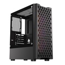 Case RGB Eagle Warrior Cg06z5ra002c Mid Tower Ventiladores 3 de 120MM con Vidrio Lateral y Malla Frontal - Negro