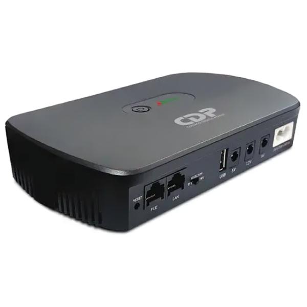 [RE6018] UPS Cdp Mini UPS 10KMAH Litio DC 12V In/out USB 5V - Negro