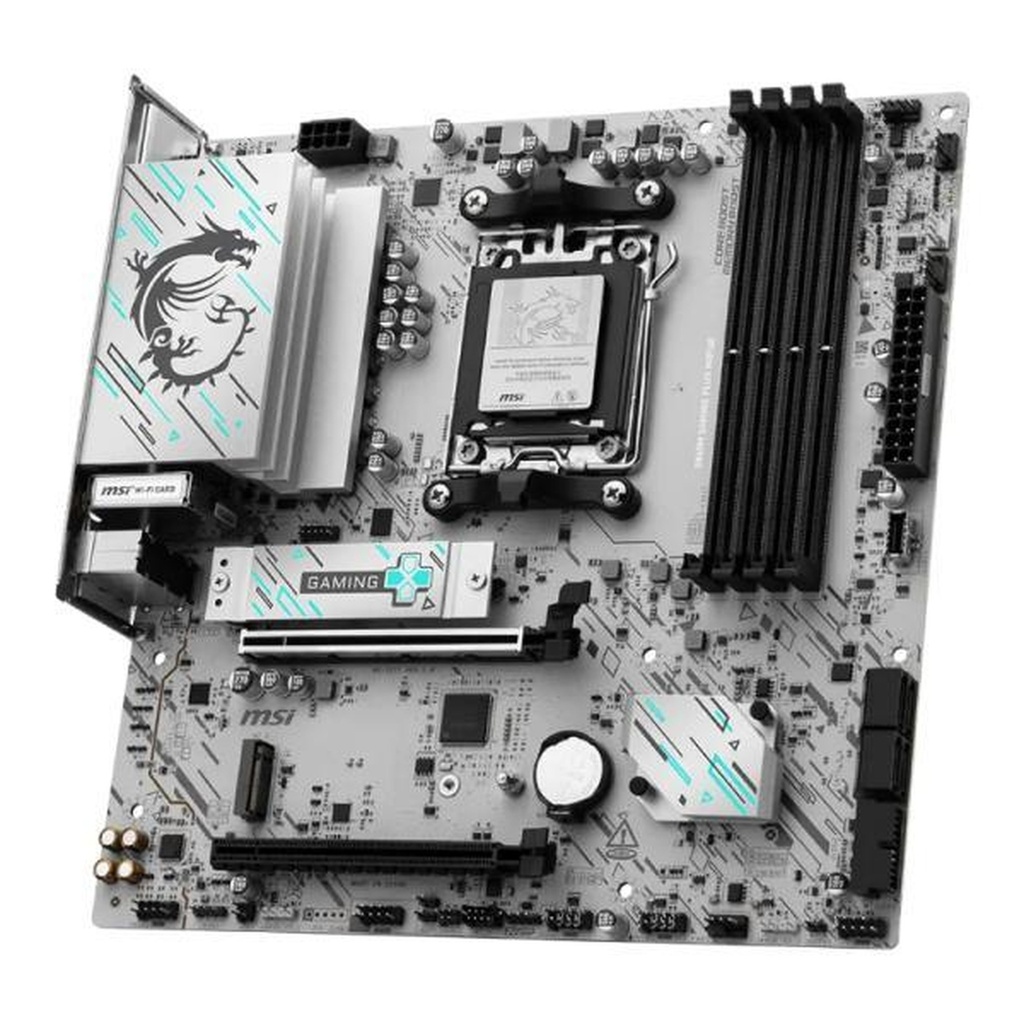 [CP8149] Tarjeta Madre Msi PRO B840M Gaming WIFI6E AM5 Micro Atx DDR5 911-7E76-001 - Negro/blanco