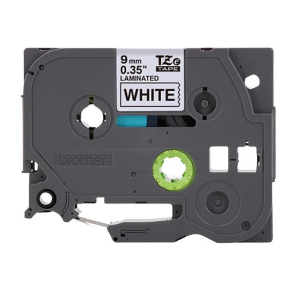 [IM1056] Cinta Laminada Brother TZE221 9mm x 8m Negro Sobre Blanco