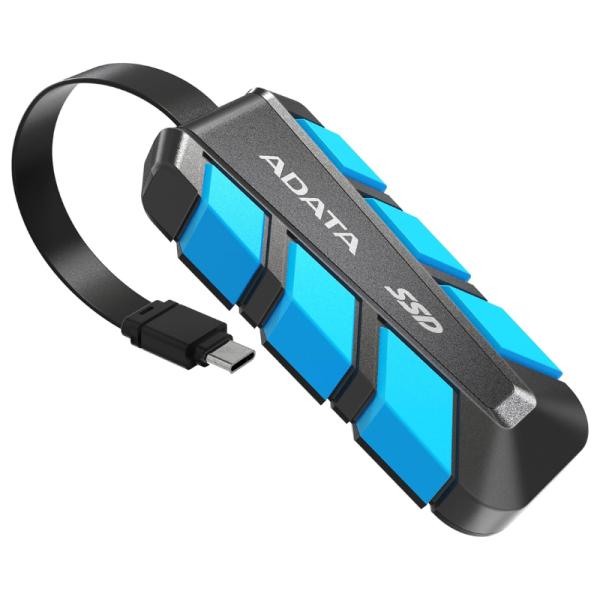 [AM3023] HD Solido Externo 2TB Adata SC740 USB 3.2 Gen 2 Tipo C 1050 Mb/s 1000 Mb/s SC740-2000G-CBU - Negro / Azul