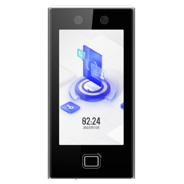 [SG7008] Lector Biometrico de Reconocimiento Facial y Control de Acceso Hikvision Ds-k1t670mfwx(o-std) (e) Touchscreen 2MP Lente Dual 302920892 - Negro