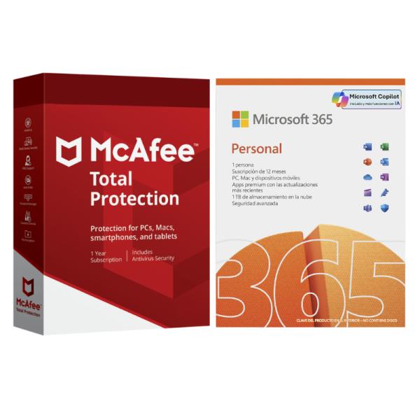[SW3013] Microsoft Office 365 Personal BUNDLE1001 + McAfee Total Protection