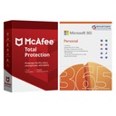 Microsoft Office 365 Personal BUNDLE1001 + McAfee Total Protection