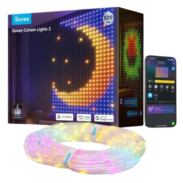 [SH2019] Cortina de Luces Govee Curtain Lights 2 H70b3 1.5m X 2M