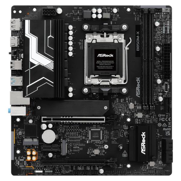 [CP8159] Tarjeta Madre Asrock B850M-X R2.0 AM5 Micro Atx DDR5 - Negro/blanco