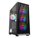 Case RGB Sharkoon VK4 Rainbow Mid Tower Ventiladores 3 de 120MM con Vidrio Lateral 4044951044108 - Negro