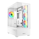 Case RGB Sharkoon AK6 Mid Tower Ventiladores 4 de 120MM con Vidrio Lateral 4044951041701 - Blanco