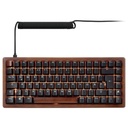 Teclado Gaming RGB Sharkoon Skiller SGK50 S3 Wood Pbt Mecánico Alámbrico USB Español 4044951042715 - Negro