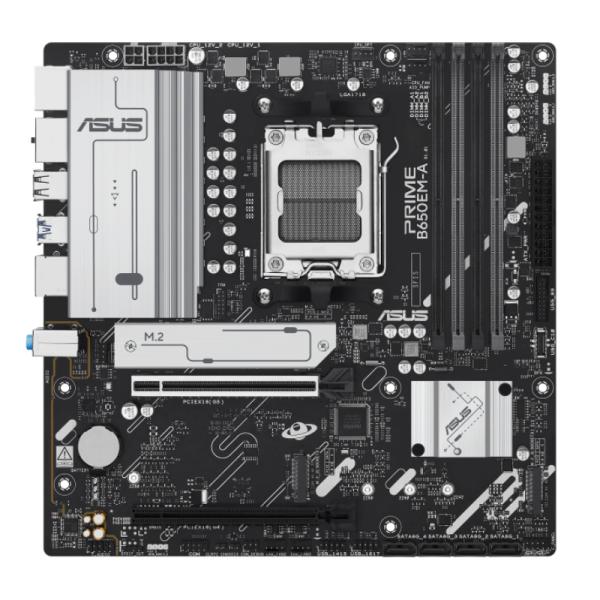 [CP8168] Tarjeta Madre Asus Prime B650EM-A AM5 Micro Atx DDR5 90MB1LP0-M0EAY0 - Negro