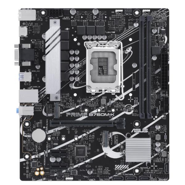 [CP8169] Tarjeta Madre Asus Prime B760M-K LGA1700 Micro Atx DDR5 90MB1FI0-M1EAY - Negro/blanco