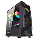 Case RGB Eagle Warrior Cg08q3ra003c Ventiladores 3 de 120MM Vidrio Lateral y Malla - Negro
