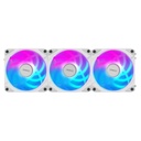 Abanico RGB Gigabyte Aorus Ez Chain Fan 120 Ice (3-pack) 120MM GP-ECFAN1203 Ice G10 - Blanco