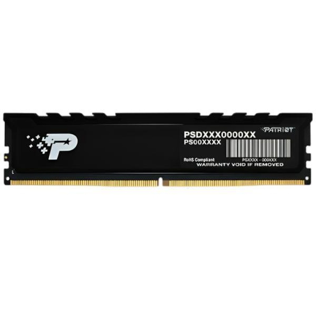 [AM8143] Memoria RAM Pc 8GB Patriot Psp58g520081h1 Udimm Single 5200mt/s DDR5 CL42 1.1v - Negro