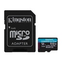Memoria Kingston 512GB MicroSDXC Clase 10 U3 V30 A2