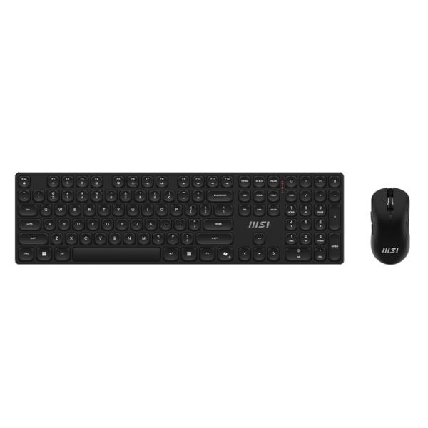 [PF3058] Teclado y Mouse Msi Forge K210 W Combo Us Inalámbrico 2.4 Ghz Ingles S11-43CE202-Y92 - Negro