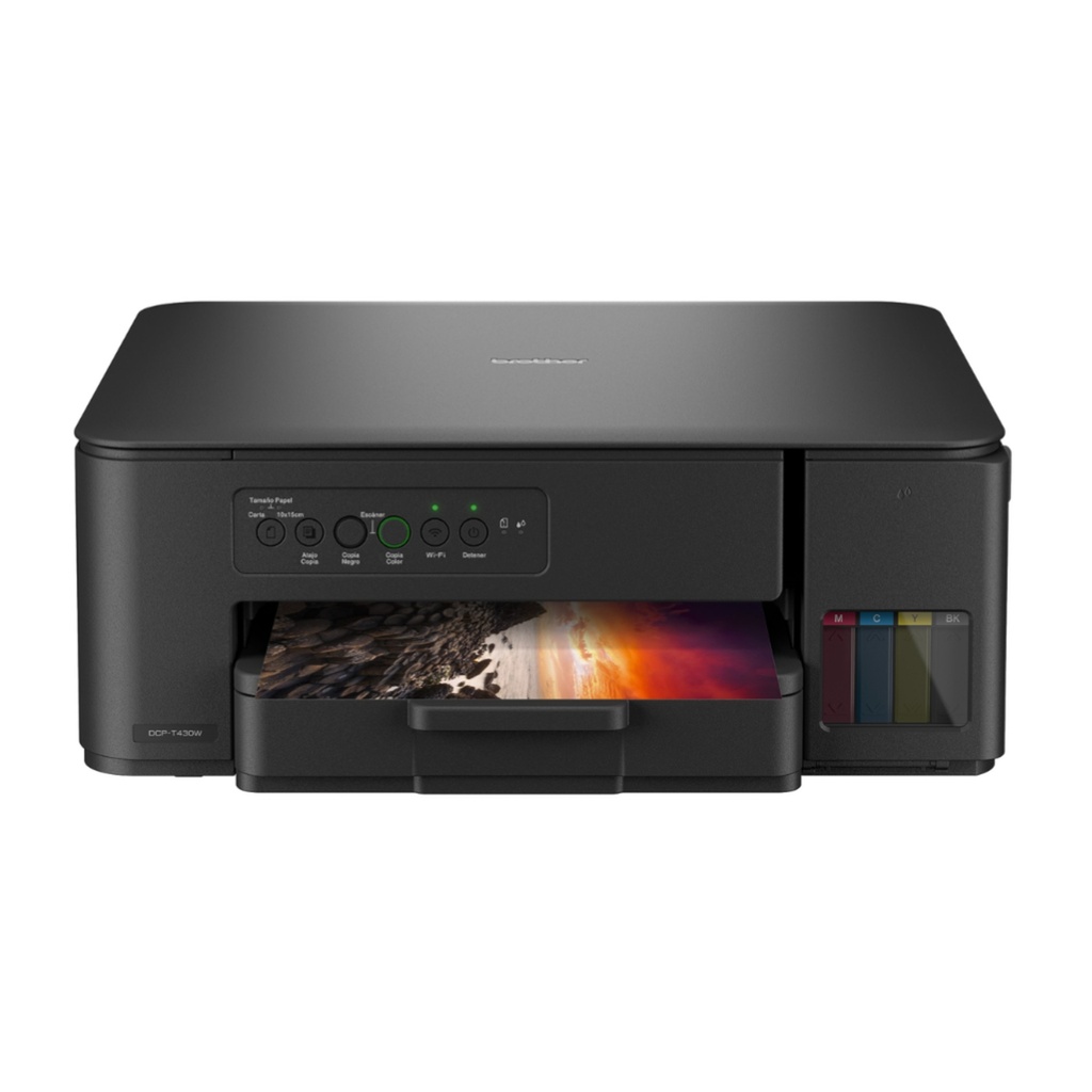 [IM2030] Impresora Brother DCPT430W Multifuncional 3 en 1 de Inyección de Tinta a Color WIFI / USB 2.0 / Ethernet - Negro