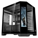 Case Eagle Warrior Cg01kvra001c Mini Tower Sin Ventilacion Incluida con Vidrio Templado Lateral Sin Fuente con Pantalla de 9.16" - Negro