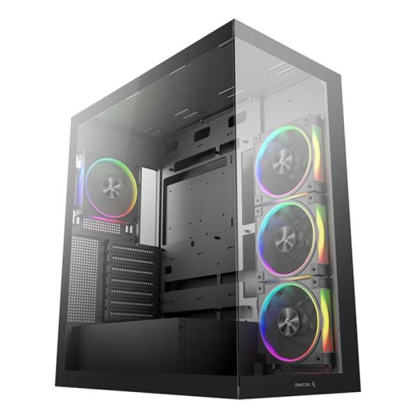 [CP3211] Case RGB Deepcool CG580 4F V2 Mid Tower Ventiladores 4 de 120MM con Vidrio Frontal y Lateral R-CG580-BKADA4-G-2 - Negro