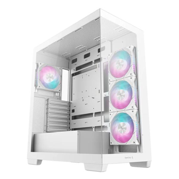 [CP3212] Case RGB Deepcool CG580 4F Wh V2 Mid Tower Ventiladores 4 de 120MM con Vidrio Frontal y Lateral R-CG580-WHADA4-G-2 - Blanco