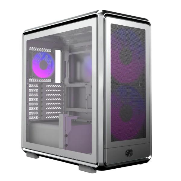 [CP3221] Case RGB Cooler Master Masterframe 600 Mesh Silver Mid Tower Ventiladores 3 (2x200mm + 1x120mm) con Vidrio Templado MF600M-SGNN-S01 - Plateado