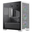 Case RGB Cooler Master Elite 302 White Mini Tower Ventiladores 3 de 120MM con Vidrio Templado Lateral E302-WGNN-S00 - Blanco