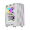 Case RGB Formula V Line Mana Dynamic White Ar Mid Tower Ventiladores 4 de 120MM con Malla Frontal y Vidrio Lateral 4711401663515 - Blanco
