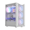 Case Argb Formula V Line Air Power G1 Plus White Mid Tower Ventiladores 6 de 120 Mm con Malla Frontal y Vidrio Lateral 4711401663591 - Blanco