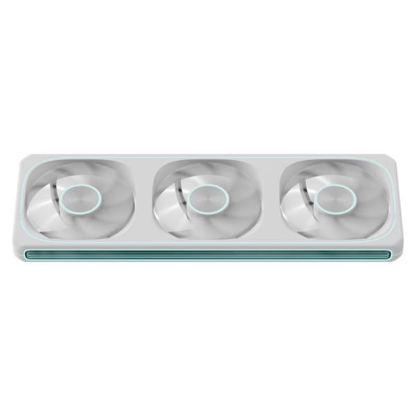 [CP1043] Abanico Argb Formula V Line Triple Fan Air Fusion 3 Wh 360MM 4 Pin PWM + 3 Pin Argb 4711401664314 - Blanco