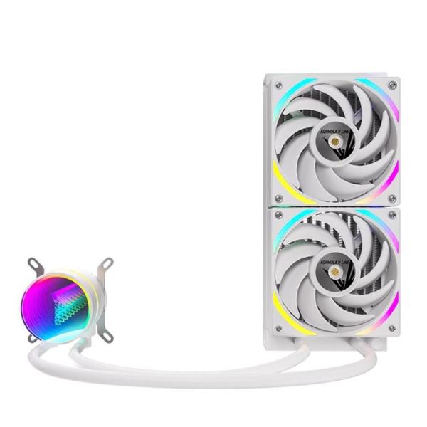 [CP4098] Enfriamiento Liquido Argb Formula V Line Oasis L240 Argb Wh 240MM Lga1700/am5 4 Pin PWM + 3 Pin Argb 4711401661382 - Blanco
