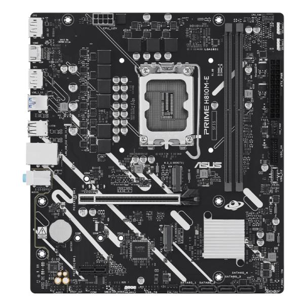 [CP8183] Tarjeta Madre Asus Prime H810M-E LGA1851 Micro Atx DDR5 90MB1N20-M0EAY0 - Negro/blanco
