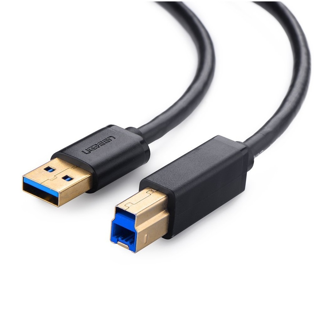 Cable Ugreen US210 USB 3.0 Am a Bm para Impresora 2M 10372 - Negro