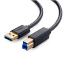 Cable Ugreen US210 USB 3.0 Am a Bm para Impresora 2M 10372 - Negro