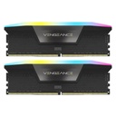 Memoria RAM Pc 16GB (2x8gb) Corsair Vengeance RGB DDR5 5200mt/s CL40 Cmh16gx5m2b5200c40 - Negro
