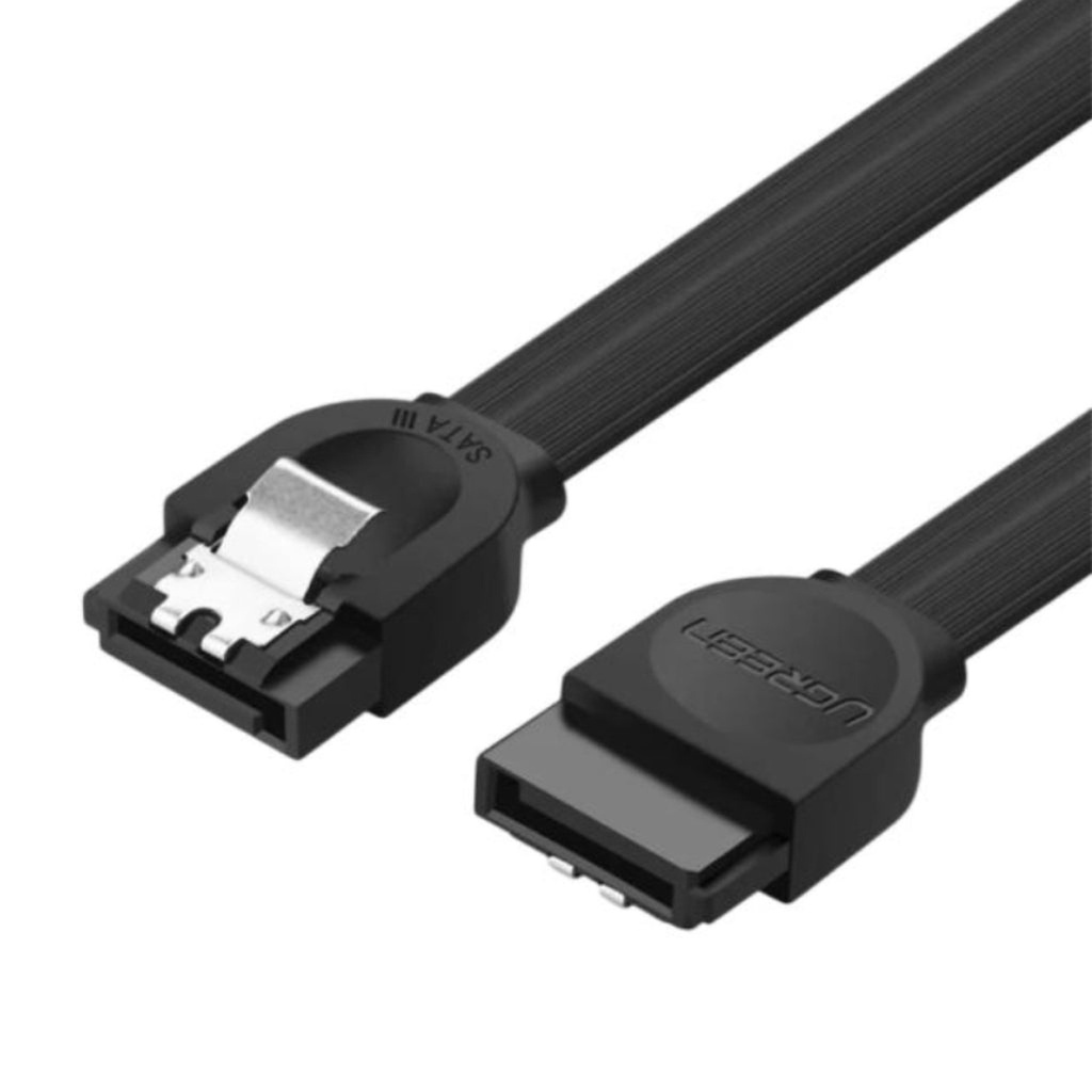 [AC3154] Cable Ugreen US217 Sata III en Angulo 0.5m 30797 - Negro