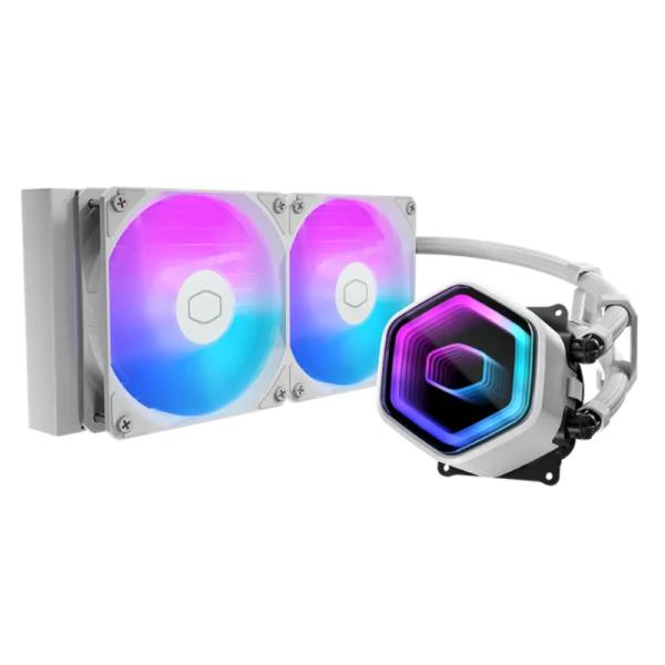 [CP4106] Enfriamiento Liquido Cooler Master Masterliquid Core Nex 240 White 240MM Lga1851/am5 MLX-D24M-A18PA-RW - Blanco