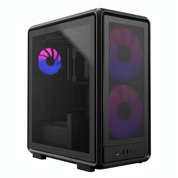 [CP3254] Case Cooler Master Masterframe 500 Mesh Black Argb Mid Tower Ventiladores 3 (2X200 Mm + 1X120 Mm) Vidrio Templado y Malla Frontal MF500M-KHNN-S01 - Negro